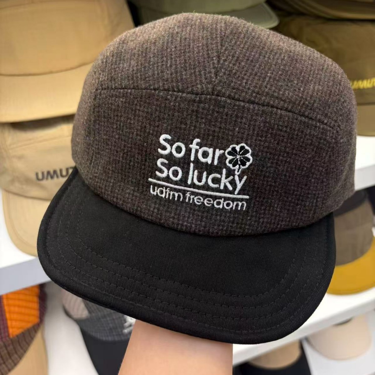 가을 겨울 야구 모자 레터 자수 트위드 코듀로이 챙 모 - Corduroy Cap 5 Panel 리뷰 및 가격