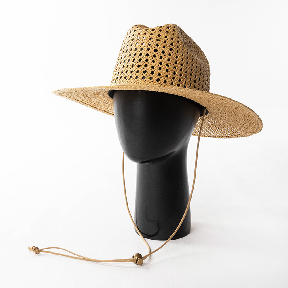 봄 여름 새로운 패션 손으로 짠 속이 빈 종이 밀짚 넓 - Cowboy Hat Straw 리뷰 및 가격