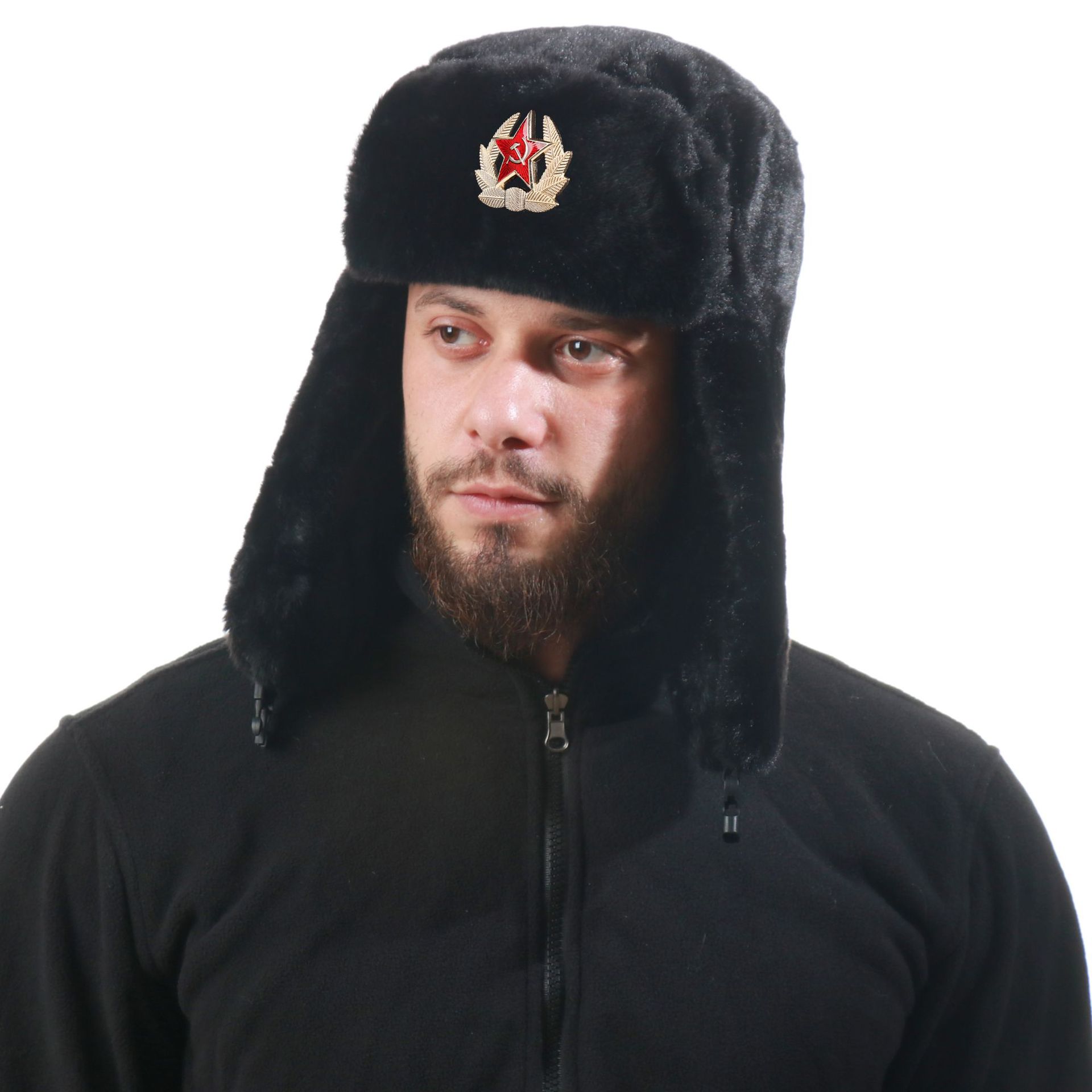 SupSindy 소련 배지 Ushanka 남성 및 여성 - Trapper Hat Ear Flap 리뷰 및 가격