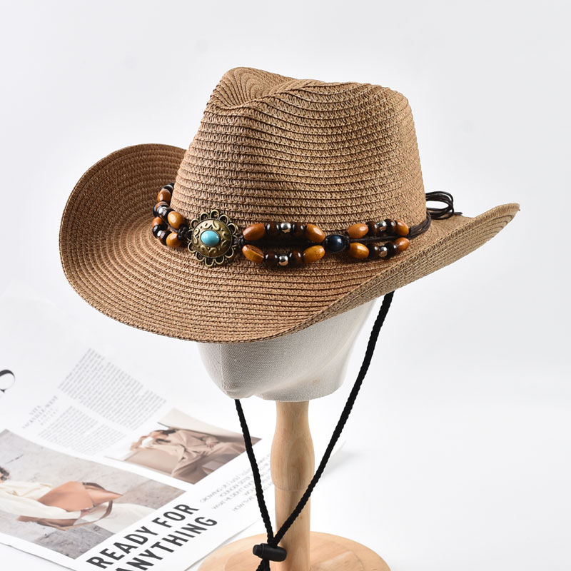여성용 남성용 밀짚 웨스턴 카우보이 모자, 접이식 넓은 - Cowboy Hat Straw 리뷰 및 가격