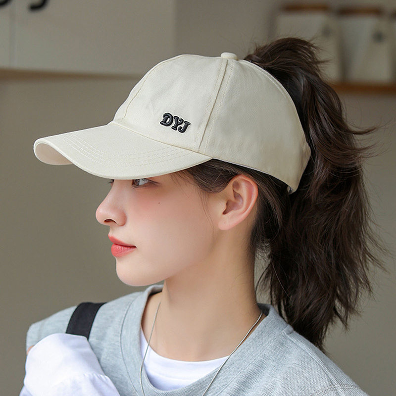 여름 단색 야구 모자 골프웨어 여성 스포츠 레저 포니테 - Baseball Cap Structured 리뷰 및 가격