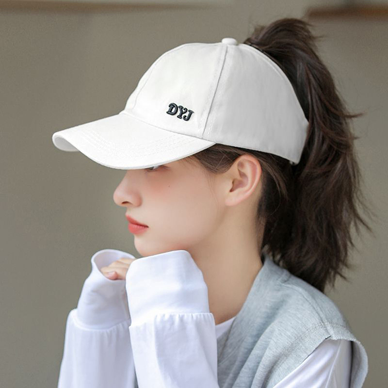 여름 단색 야구 모자 골프웨어 여성 스포츠 레저 포니테 - Baseball Cap Structured 리뷰 및 가격
